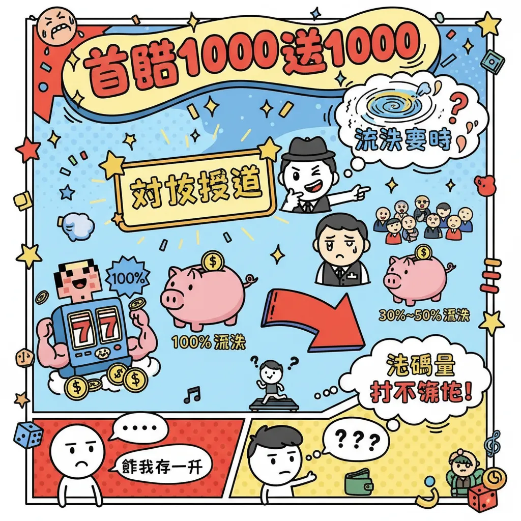 首儲1000送1000優惠：如何輕鬆達成流水要求與提領限制？